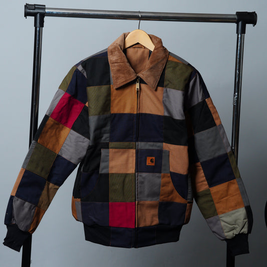 Checkered Patchwork Jacket Size M