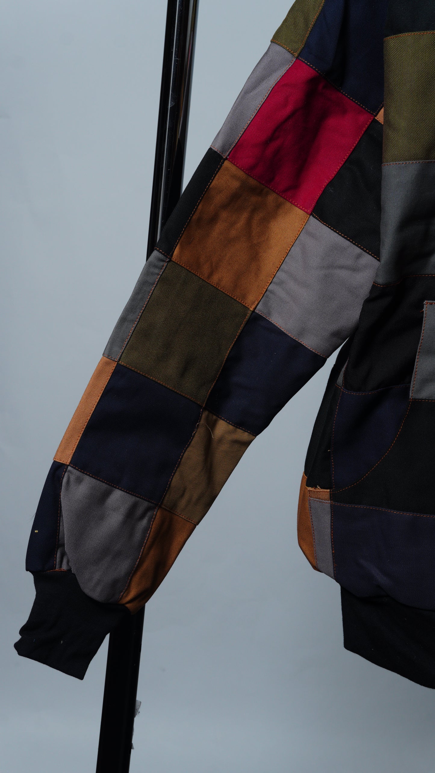 Checkered Patchwork Jacket Size M