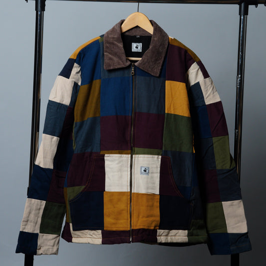Upcycled Patchwork Jacket Size XXL