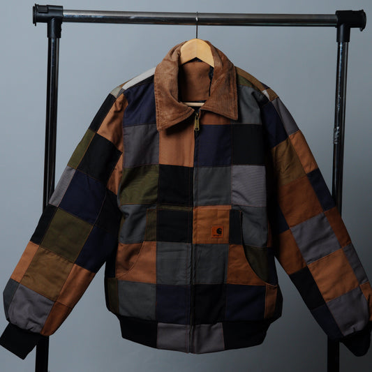 Checkered Patchwork Jacket Size M