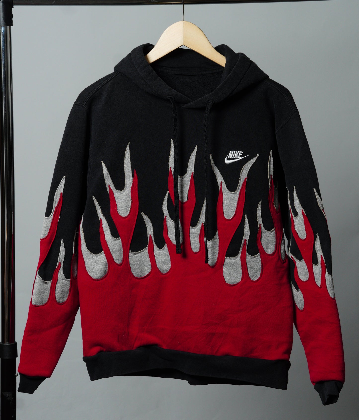 Upcycled Flame Sweatshirt Size XS/S