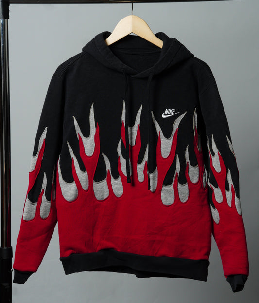 Upcycled Flame Sweatshirt Size XS/S