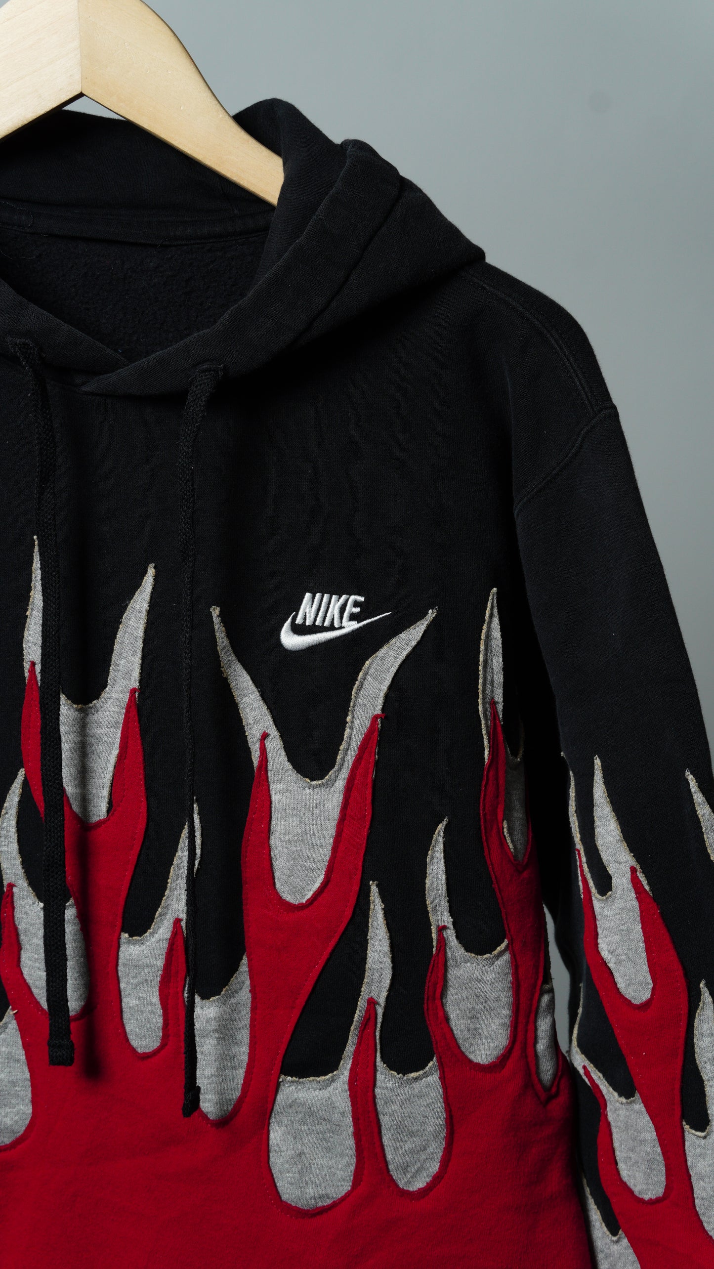 Upcycled Flame Sweatshirt Size XS/S