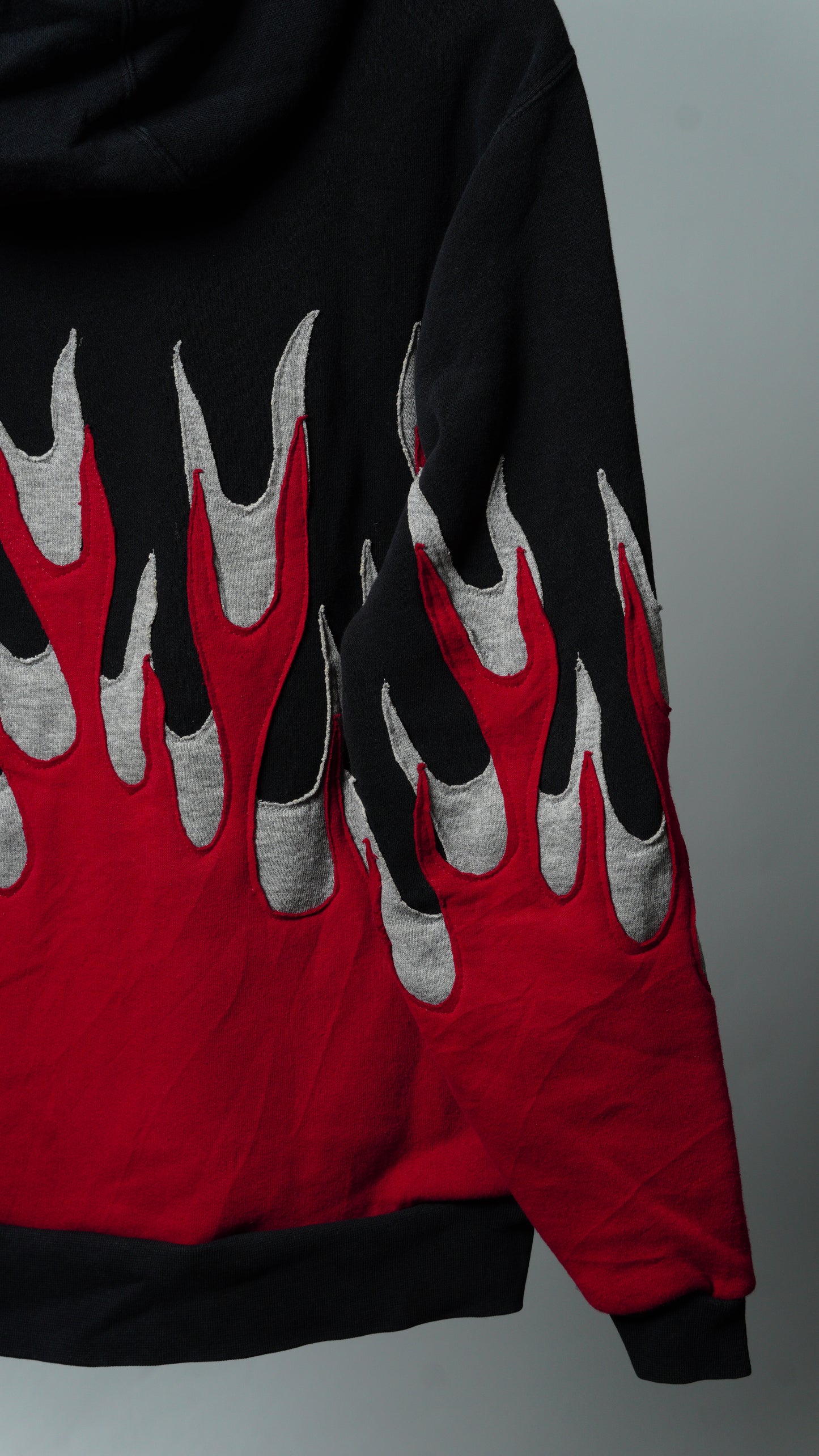 Upcycled Flame Sweatshirt Size XS/S