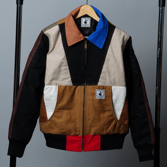 Workwear Colorblock Geometric Jacket Size M