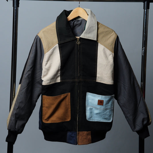 Workwear Colorblock Patch Pocket Jacket Size S