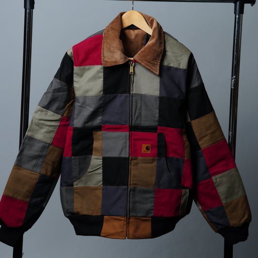 Checkered Patchwork Jacket Size M