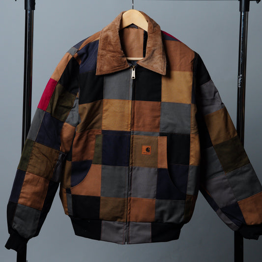 Checkered Patchwork Jacket Size M