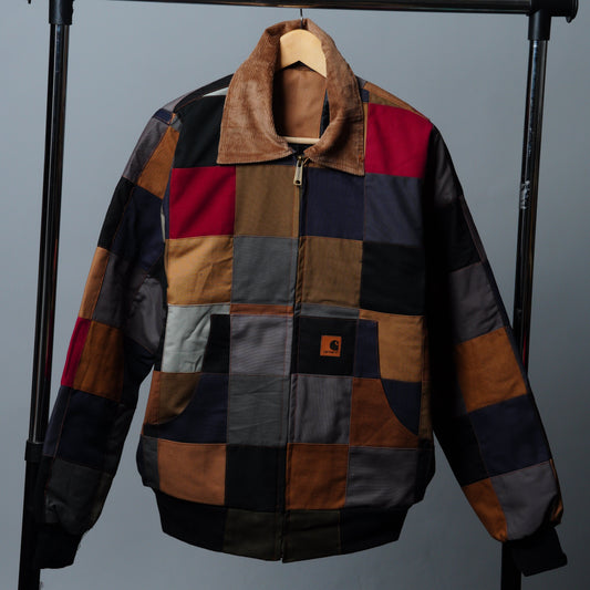 Checkered Patchwork Jacket Size M