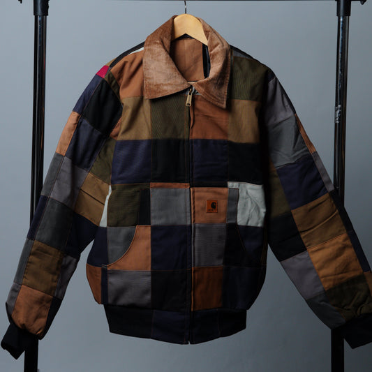 Checkered Patchwork Jacket Size M