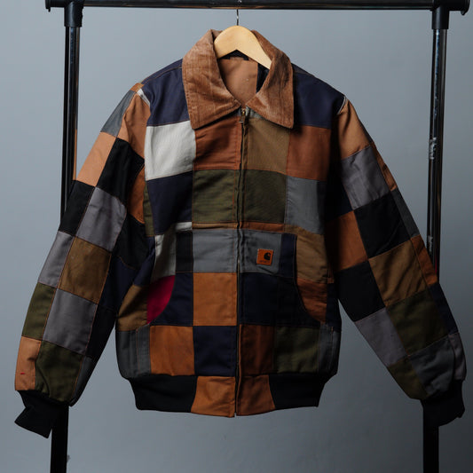 Checkered Patchwork Jacket Size M
