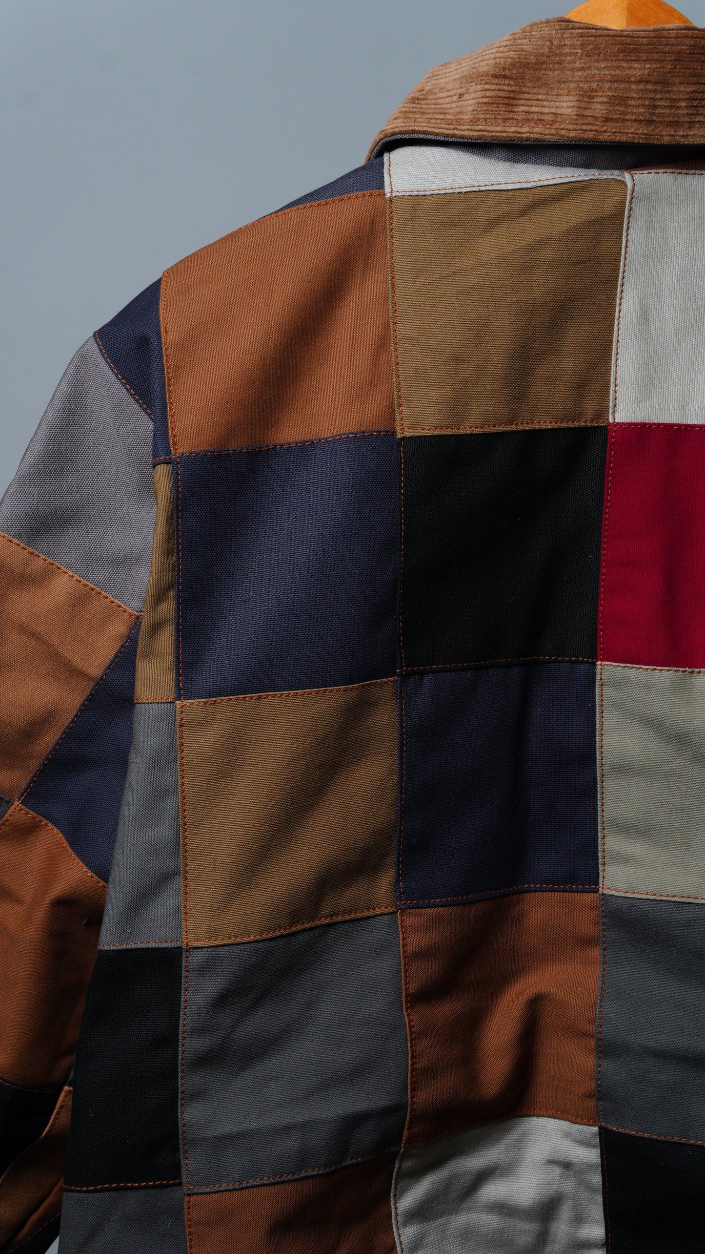 Checkered Patchwork Jacket Size M