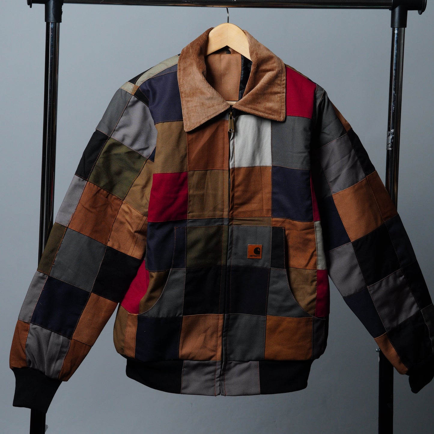 Checkered Patchwork Jacket Size M