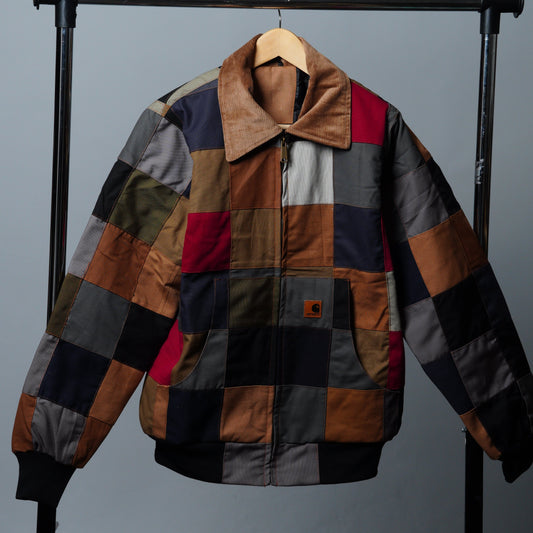 Checkered Patchwork Jacket Size M