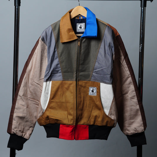 Workwear Colorblock Geometric Jacket Size L