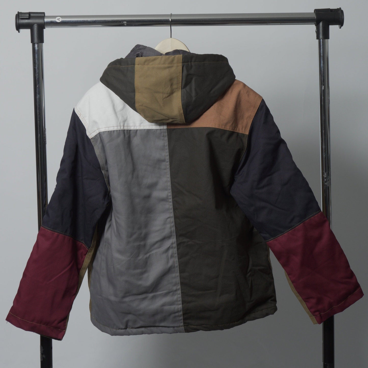 Workwear Colorblock Hooded Jacket Size L