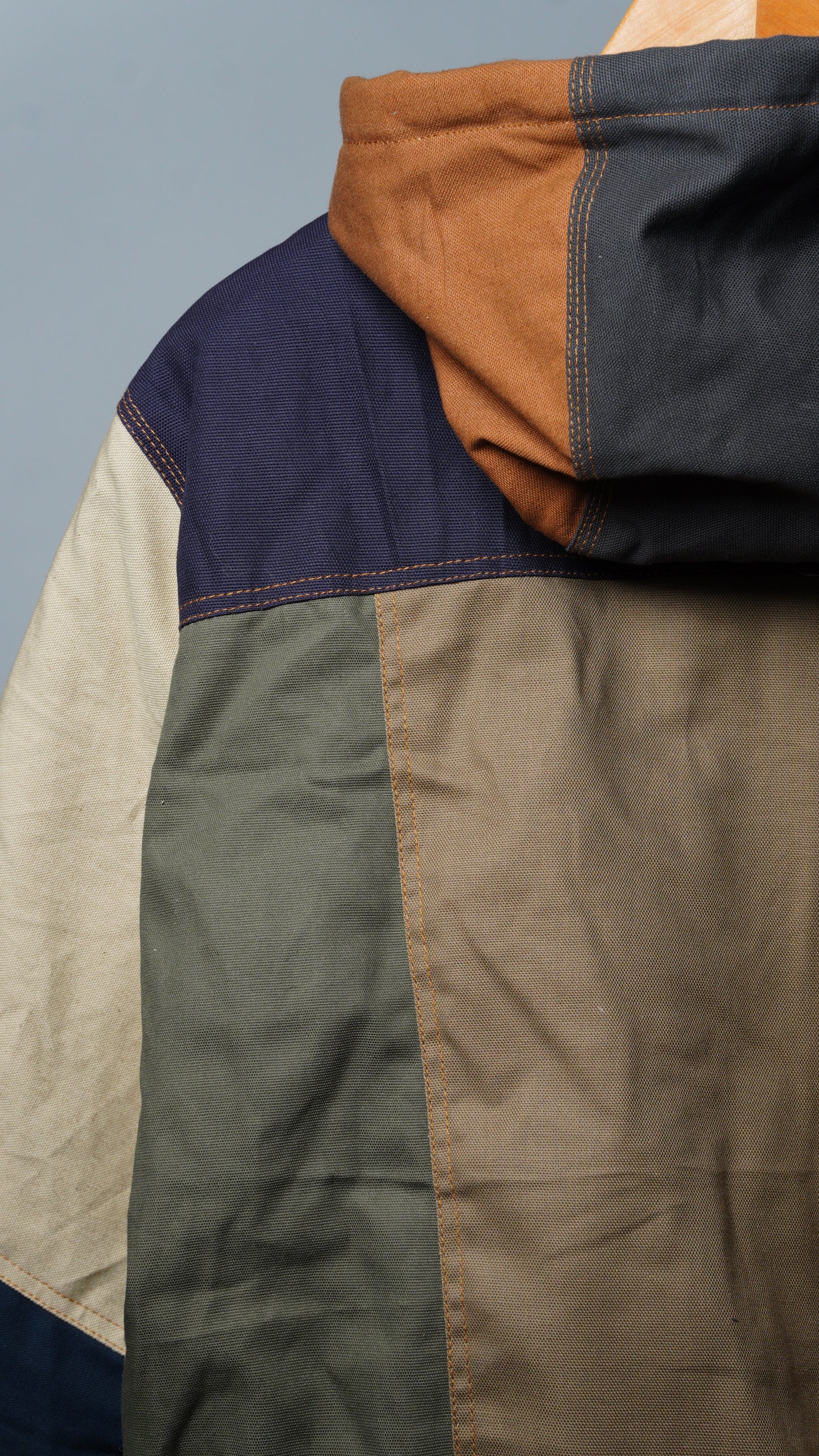 Workwear Colorblock Hooded Jacket Size M