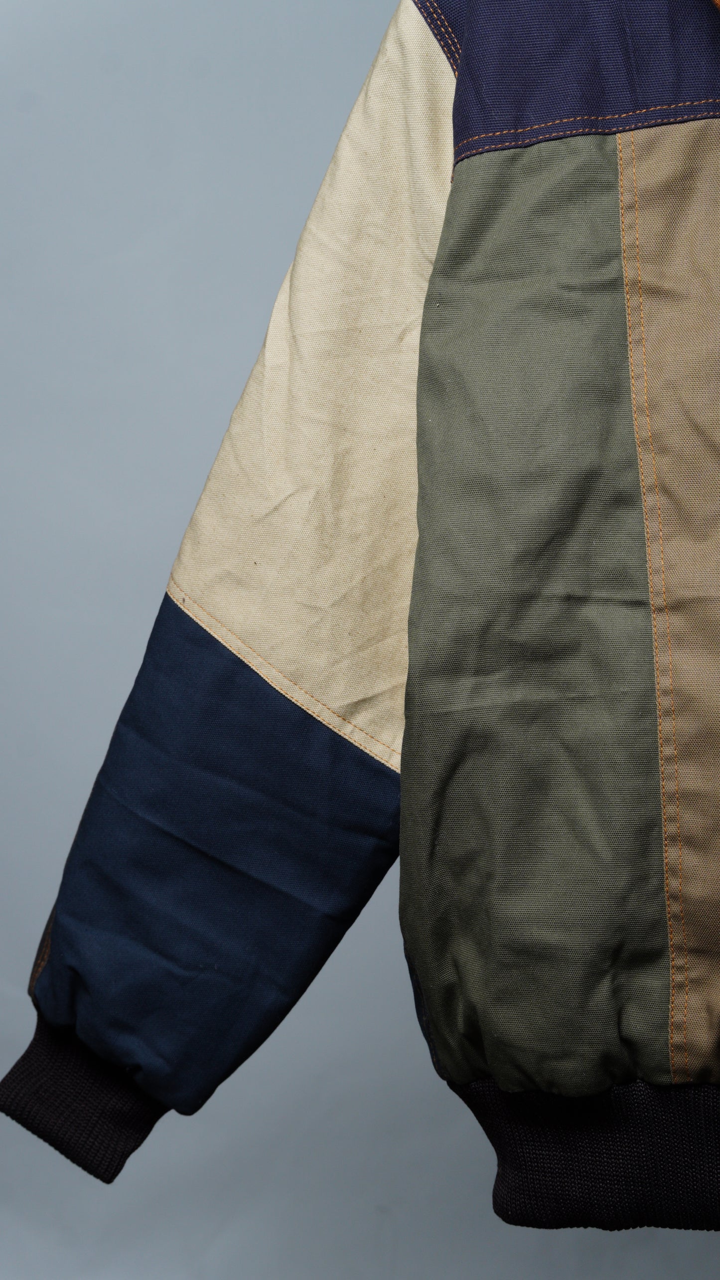 Workwear Colorblock Hooded Jacket Size M