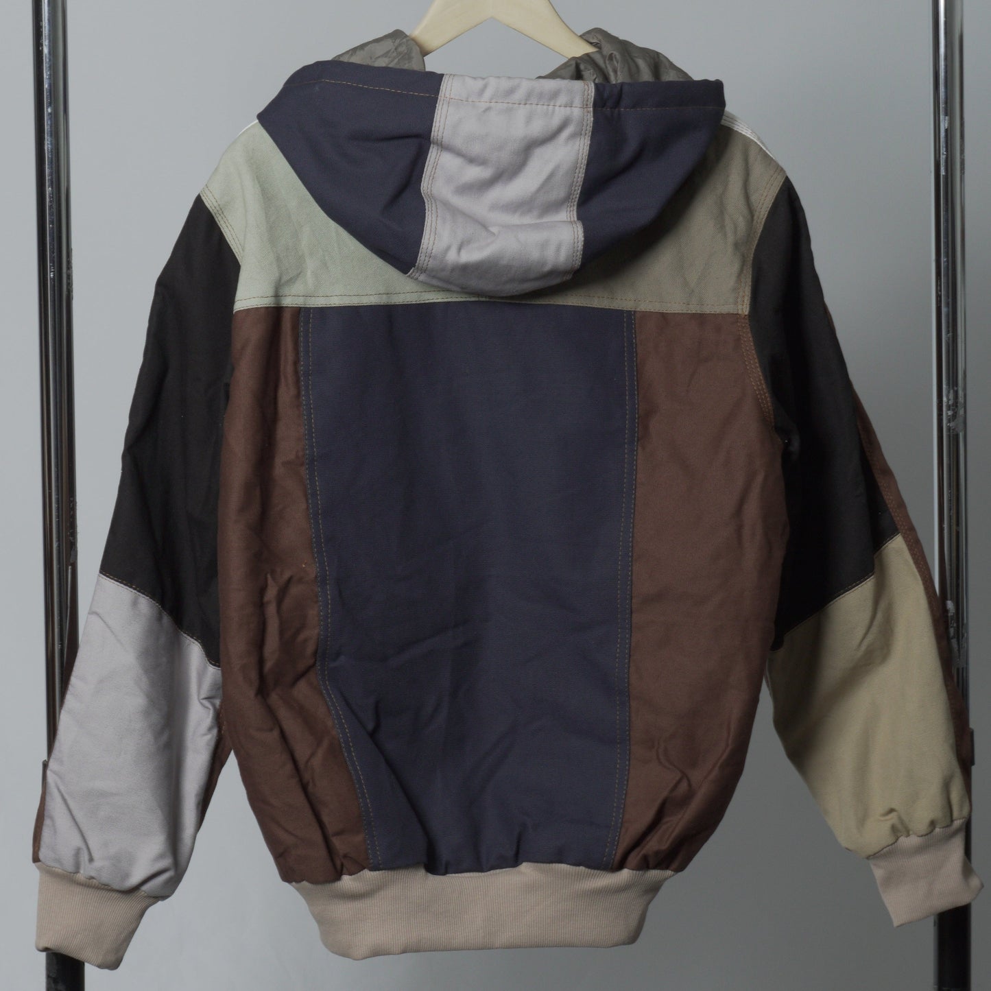 Workwear Colorblock Hooded Jacket Size M