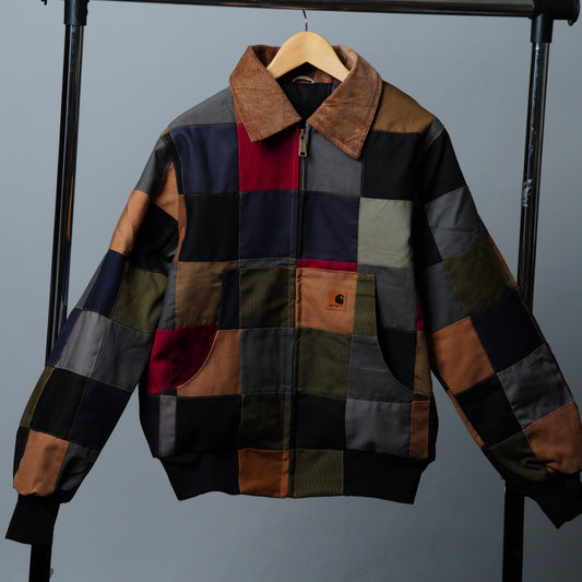 Checkered Patchwork Jacket Size S