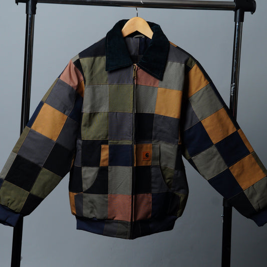 Checkered Patchwork Jacket Size M