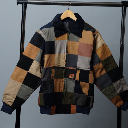 Checkered Patchwork Jacket Size M