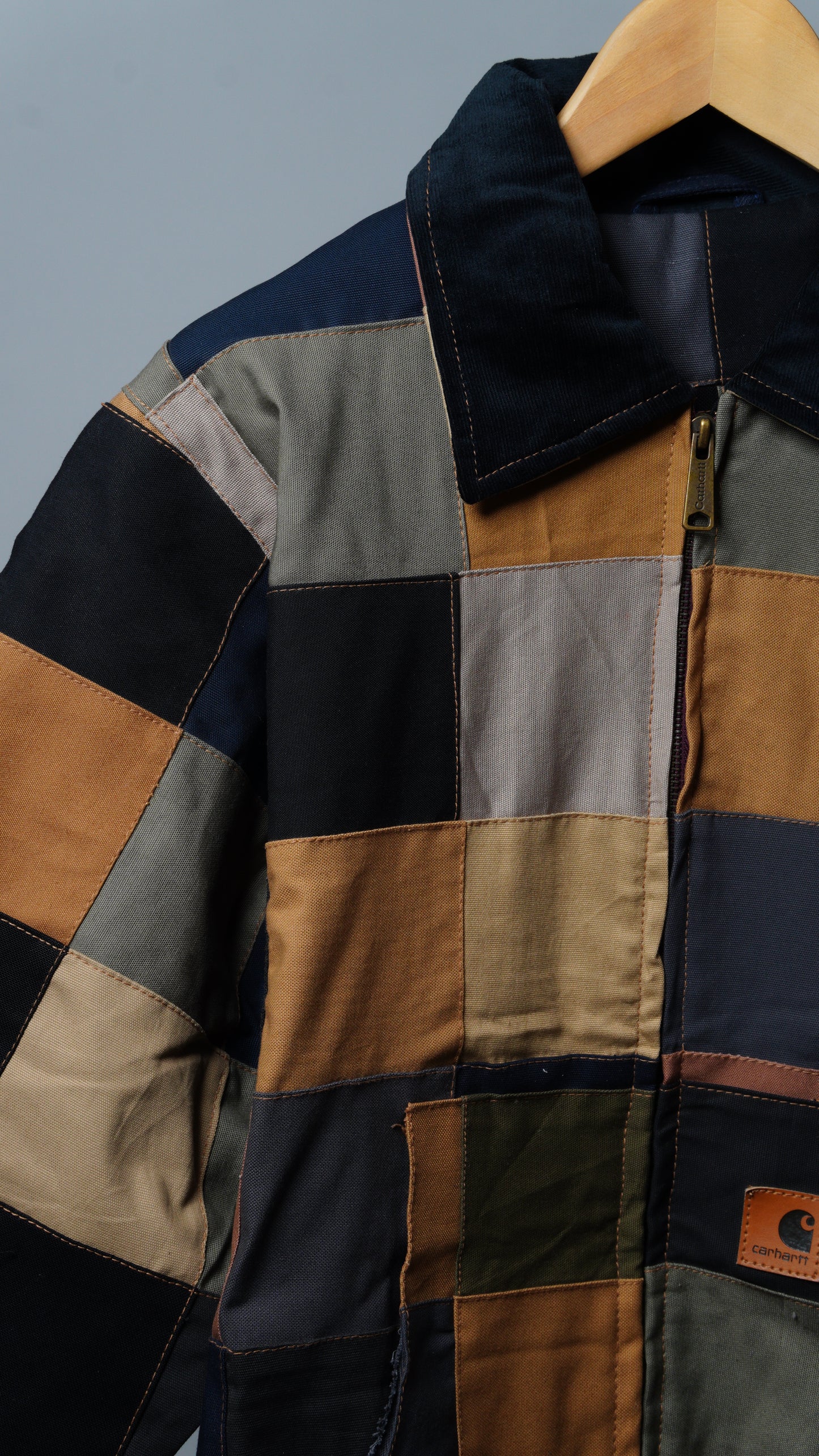 Checkered Patchwork Jacket Size M