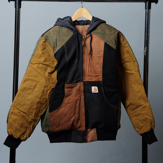Workwear Colorblock Hooded Jacket Size S