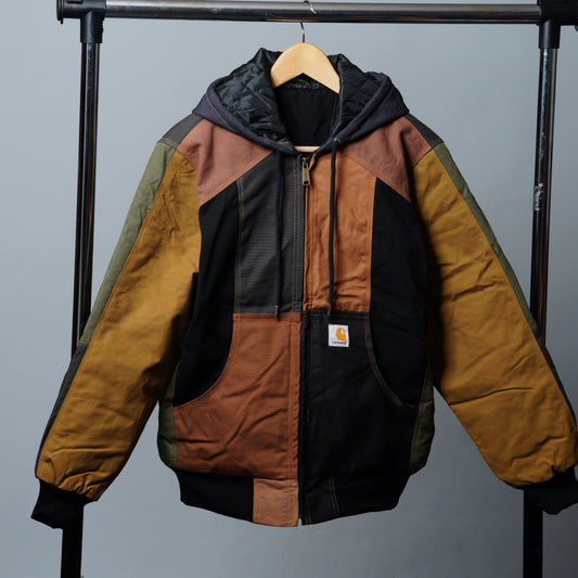 Workwear Colorblock Hooded Jacket Size S