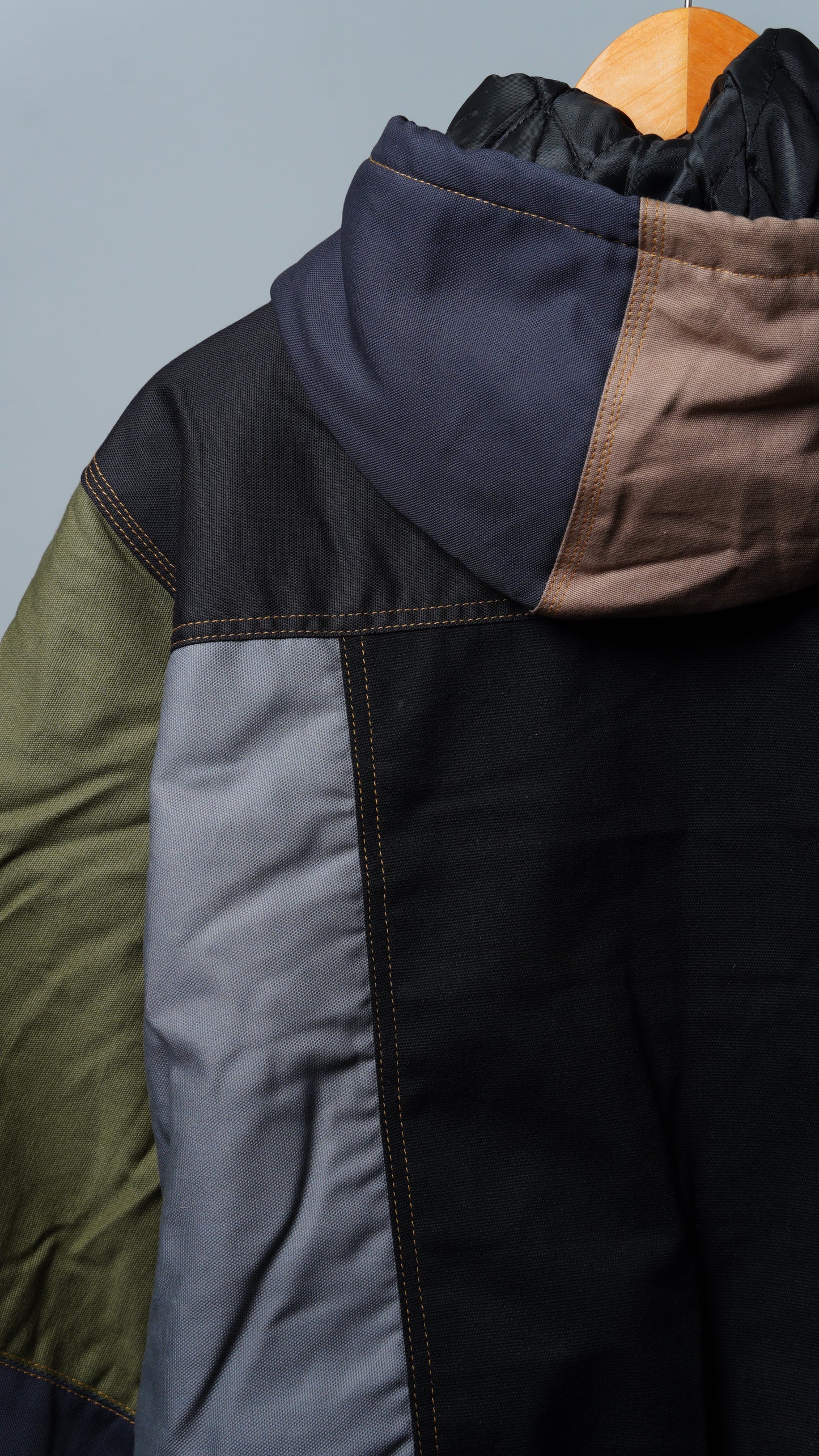 Workwear Colorblock Hooded Jacket Size S