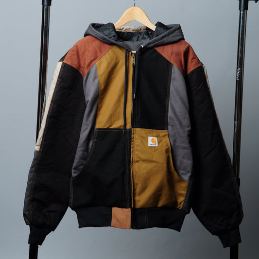 Workwear Colorblock Hooded Jacket Size XL