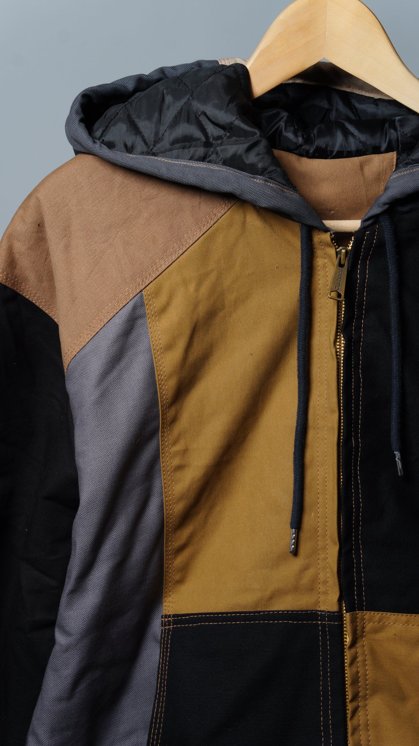 Workwear Colorblock Hooded Jacket Size XL