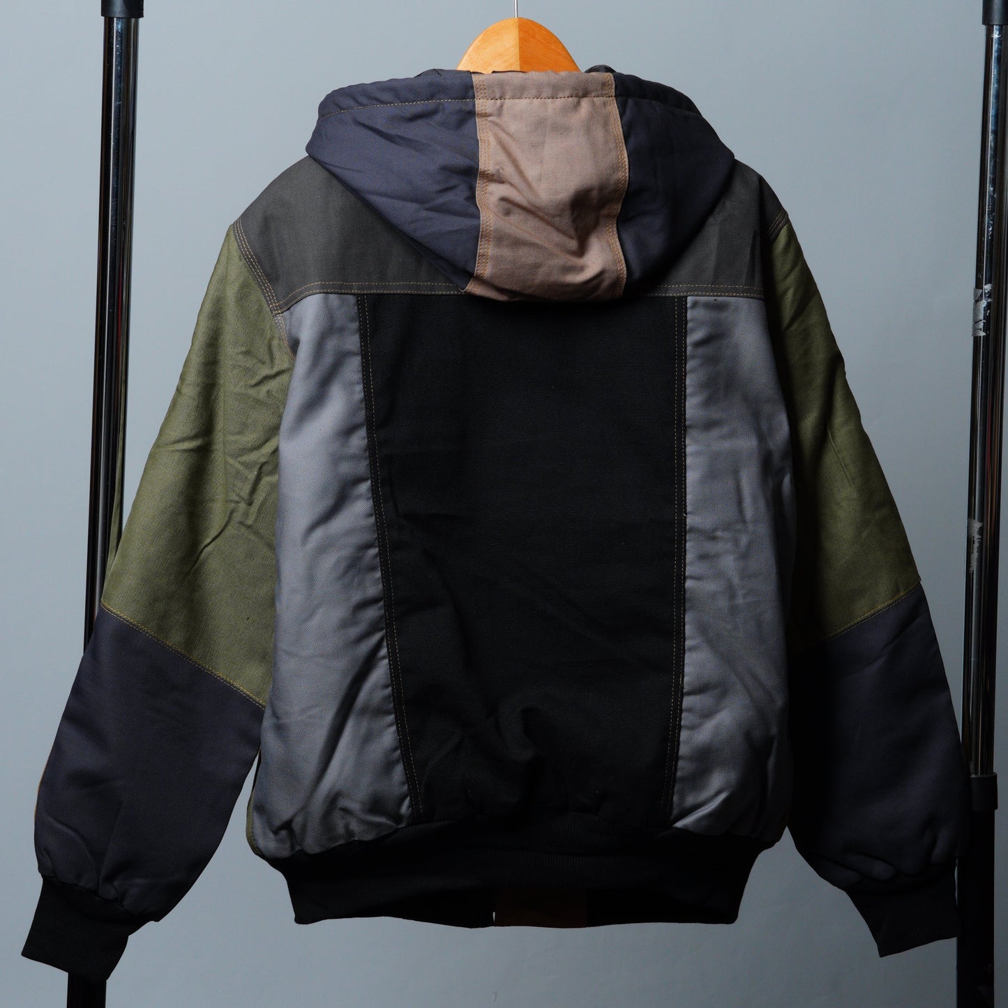 Workwear Colorblock Hooded Jacket Size S
