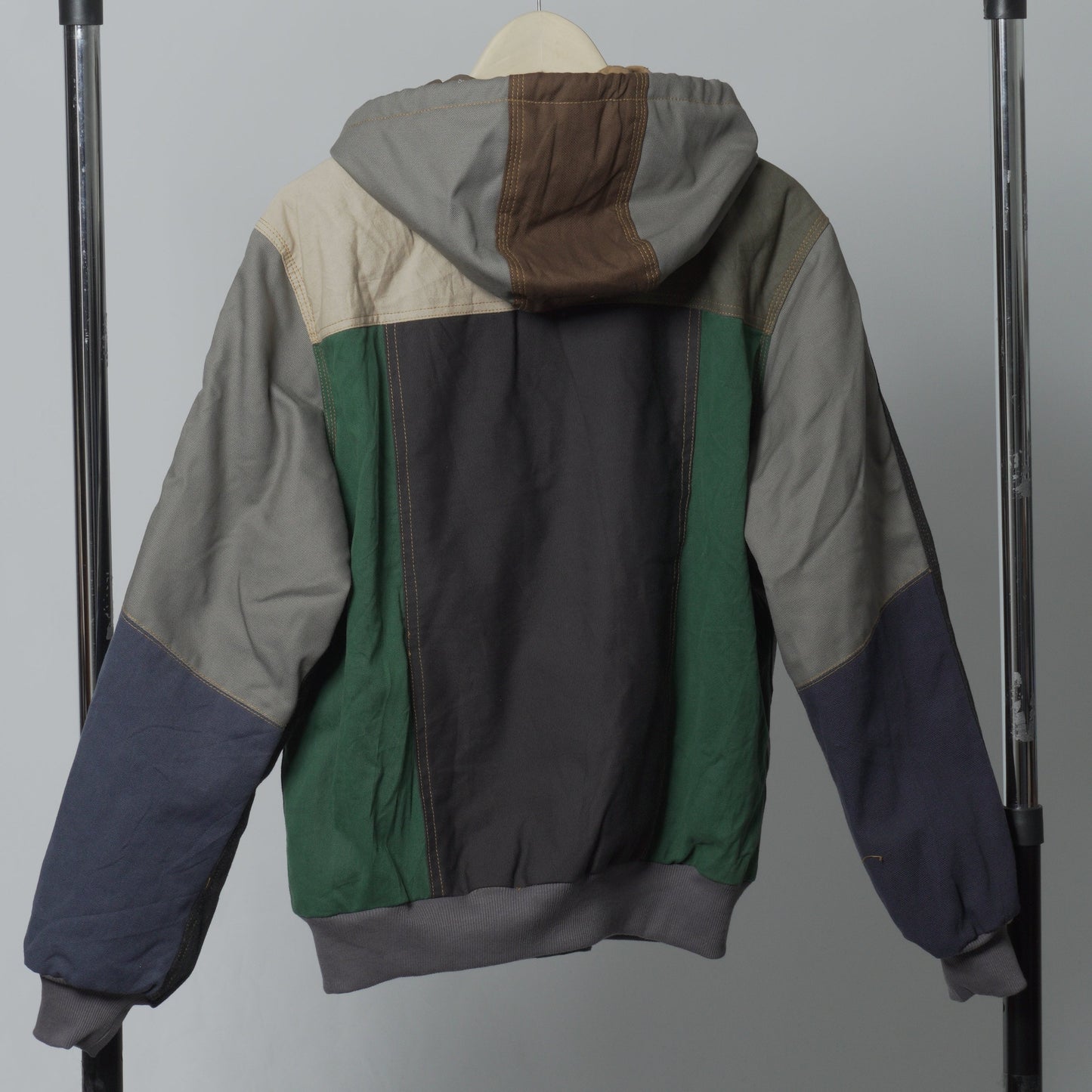 Workwear Colorblock Hooded Jacket Size L