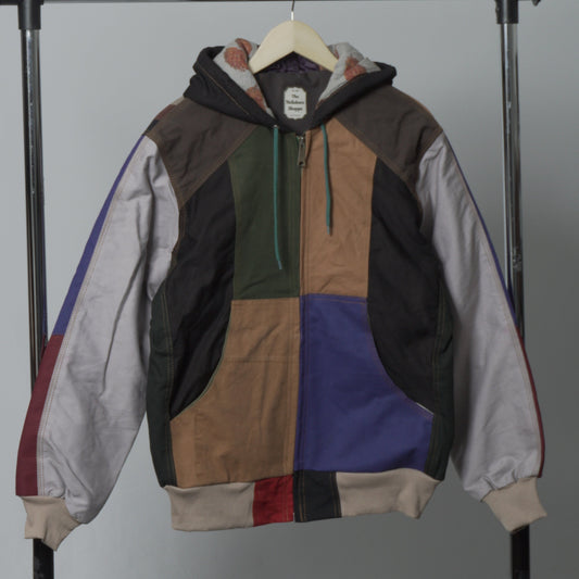 Workwear Colorblock Hooded Jacket Size M