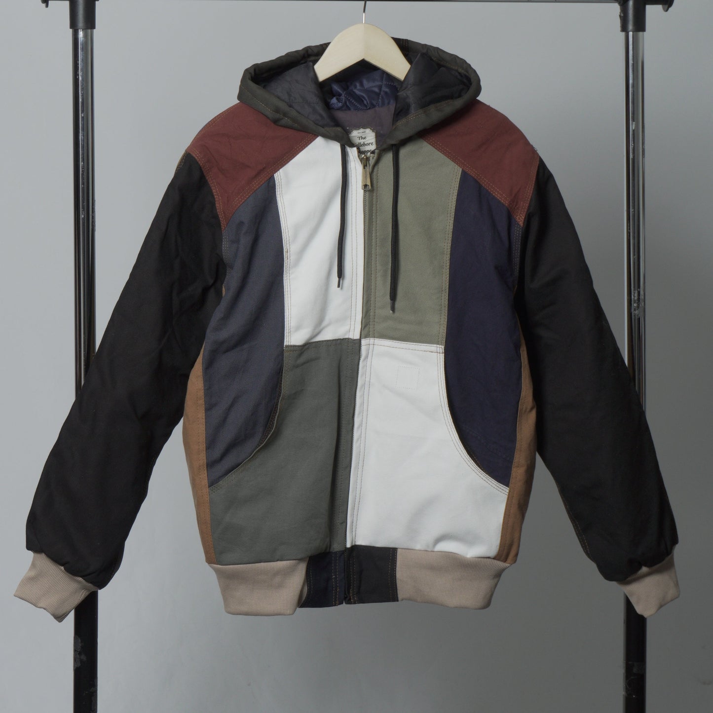 Workwear Colorblock Hooded Jacket Size M