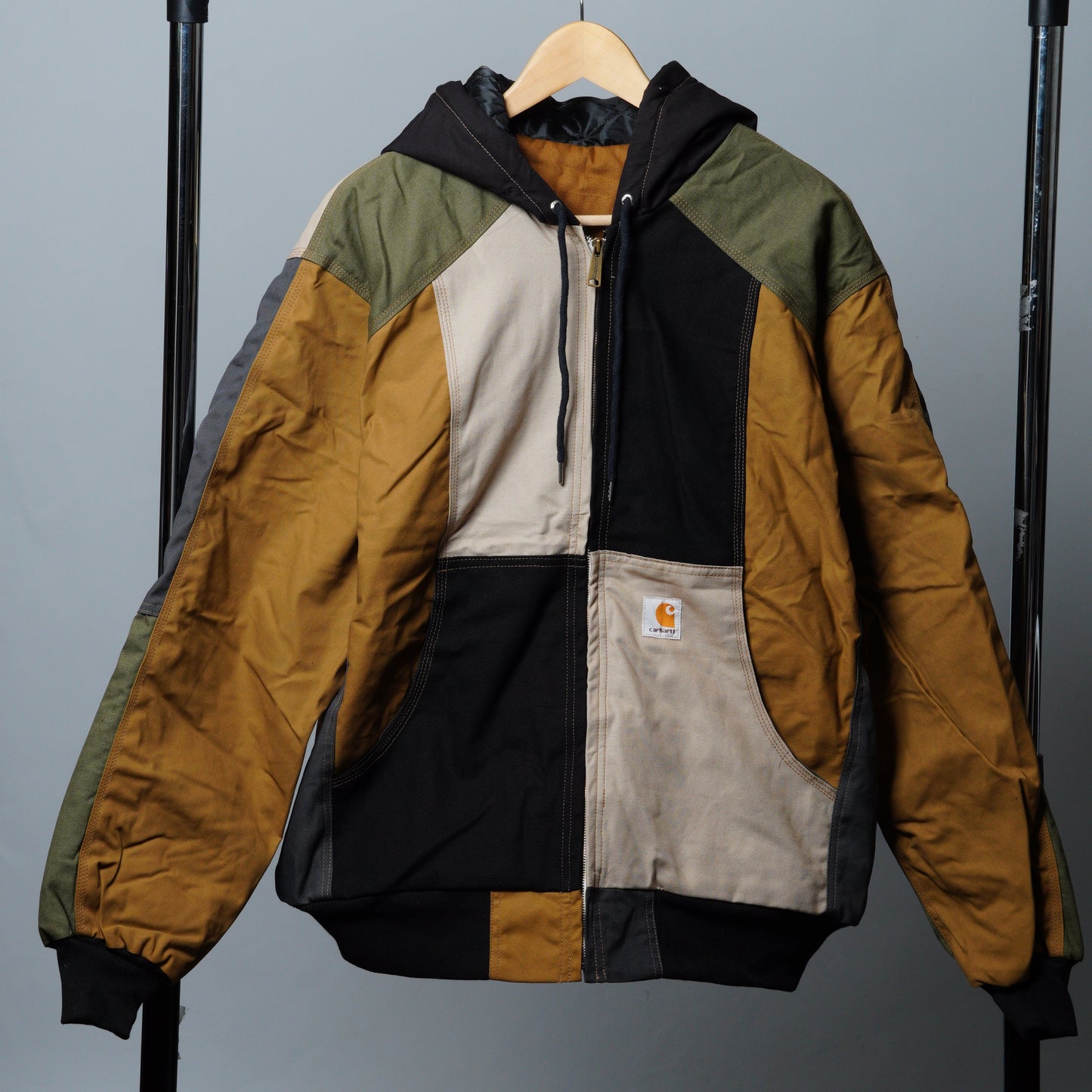 Workwear Colorblock Hooded Jacket Size XL