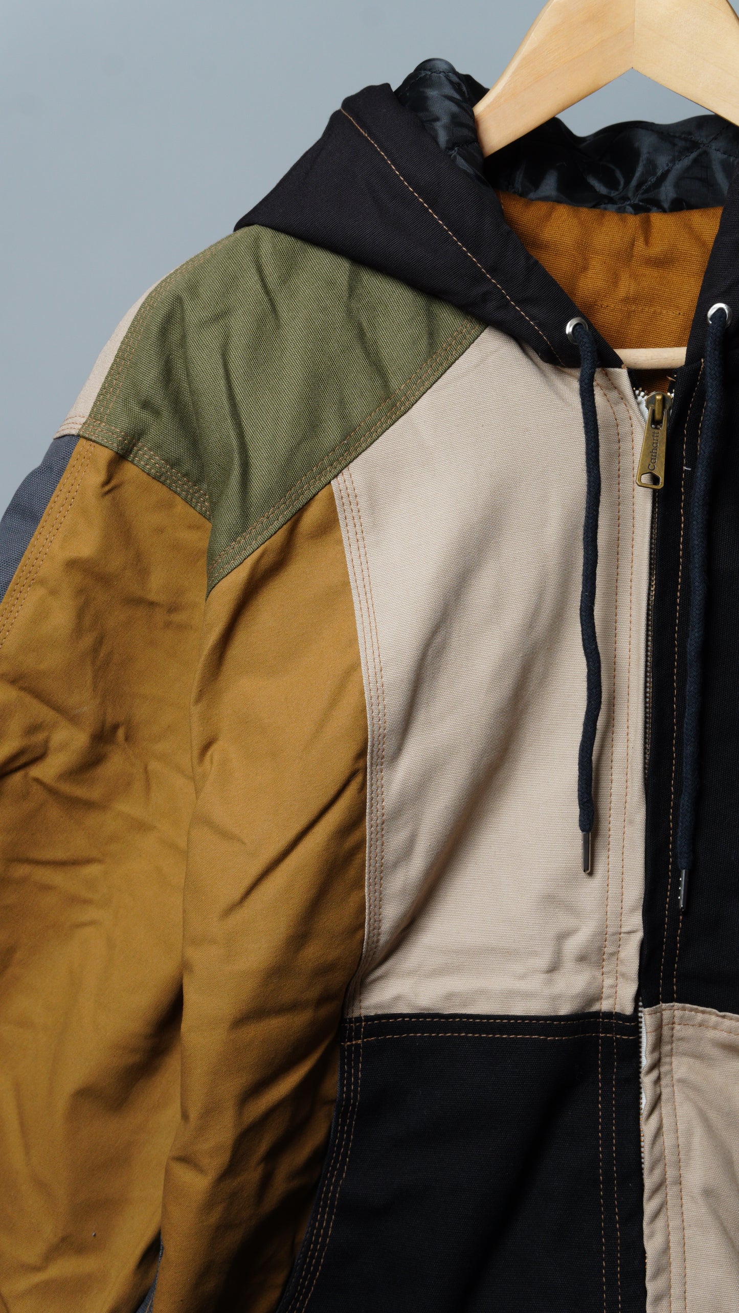 Workwear Colorblock Hooded Jacket Size XL