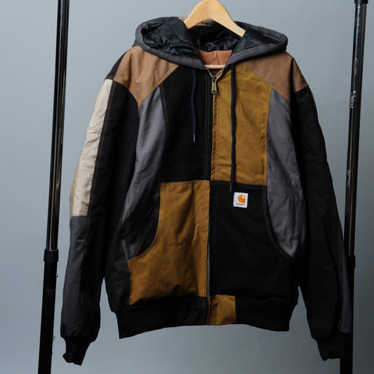 Workwear Colorblock Hooded Jacket Size XL