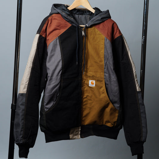 Workwear Colorblock Hooded Jacket Size XL