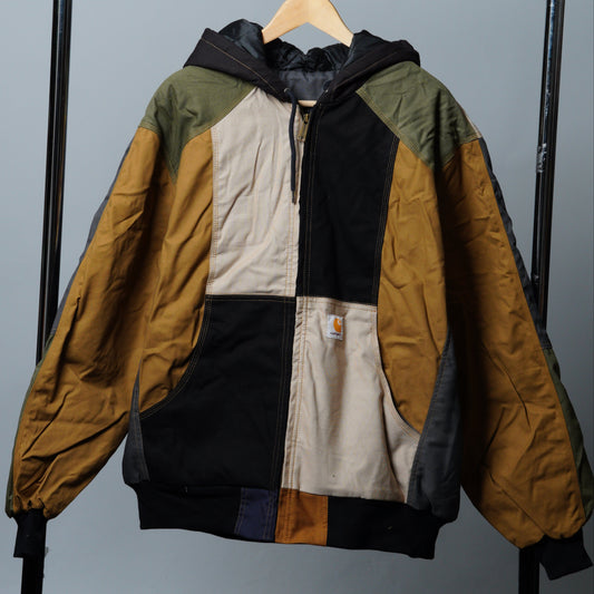Workwear Colorblock Hooded Jacket Size XL