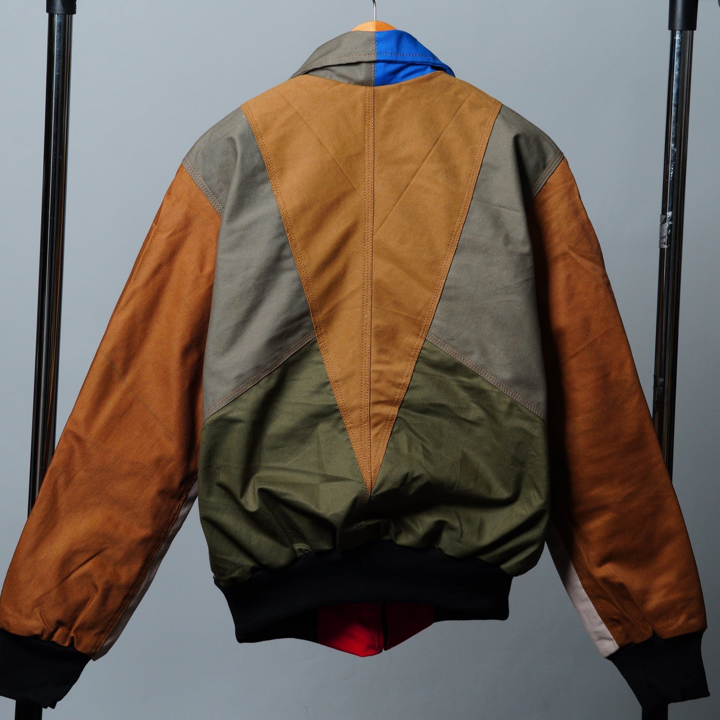 Workwear Colorblock Geometric Jacket Size M