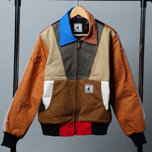Workwear Colorblock Geometric Jacket Size M