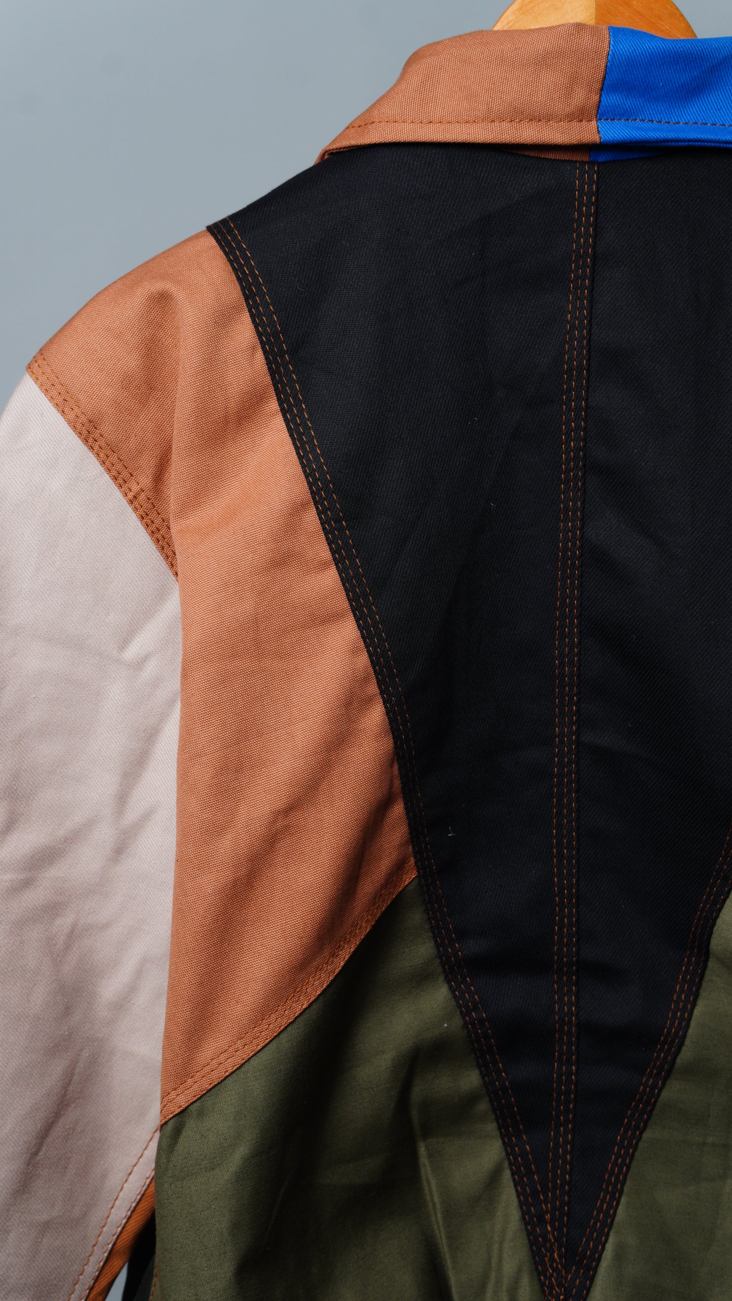 Workwear Colorblock Geometric Jacket Size M