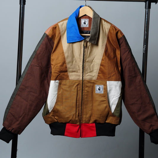 Workwear Colorblock Geometric Jacket Size L
