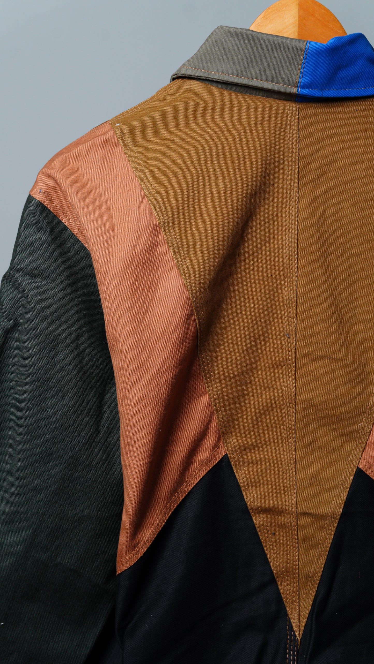 Workwear Colorblock Geometric Jacket Size L