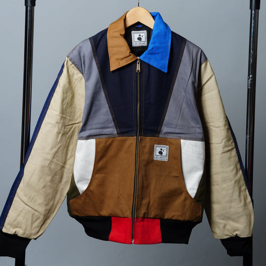 Workwear Colorblock Geometric Jacket Size L