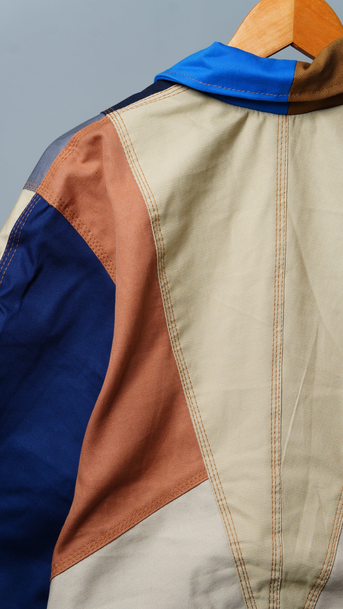 Workwear Colorblock Geometric Jacket Size L