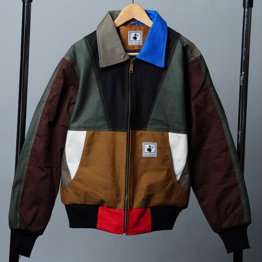 Workwear Colorblock Geometric Jacket Size M