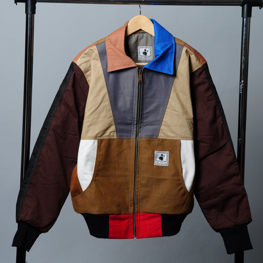 Workwear Colorblock Geometric Jacket Size M